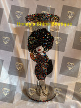 Load image into Gallery viewer, LOLA 16oz Rhinestone & Pearl Embellished Glass Snow Globe Tumbler