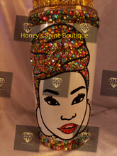 Load image into Gallery viewer, NEVAEH 2Ooz Rhinestone Embellished Beverage Stainless Steel Tumbler