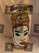 Load image into Gallery viewer, NEVAEH 2Ooz Rhinestone Embellished Beverage Stainless Steel Tumbler
