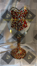 Load image into Gallery viewer, SHE'S READY!!! 20oz RHINESTONE EMBELLISHED SPECIALTY WINE GLASS