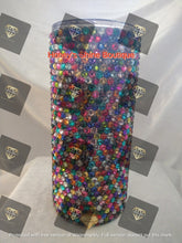 Load image into Gallery viewer, RELAXED & REFRESHED Rhinestone Embellished Beverage Tumblers