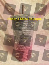 Load image into Gallery viewer, RELAXED & REFRESHED Rhinestone Embellished Beverage Tumblers