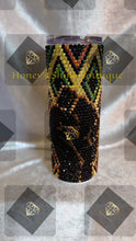 Load image into Gallery viewer, BLACK POWER 20oz RHINESTONE EMBELLISHED TUMBLER
