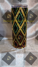 Load image into Gallery viewer, BLACK POWER 20oz RHINESTONE EMBELLISHED TUMBLER
