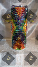 Load image into Gallery viewer, LOVE IS LOVE 20oz RHINESTONE EMBELLISHED TUMBLER
