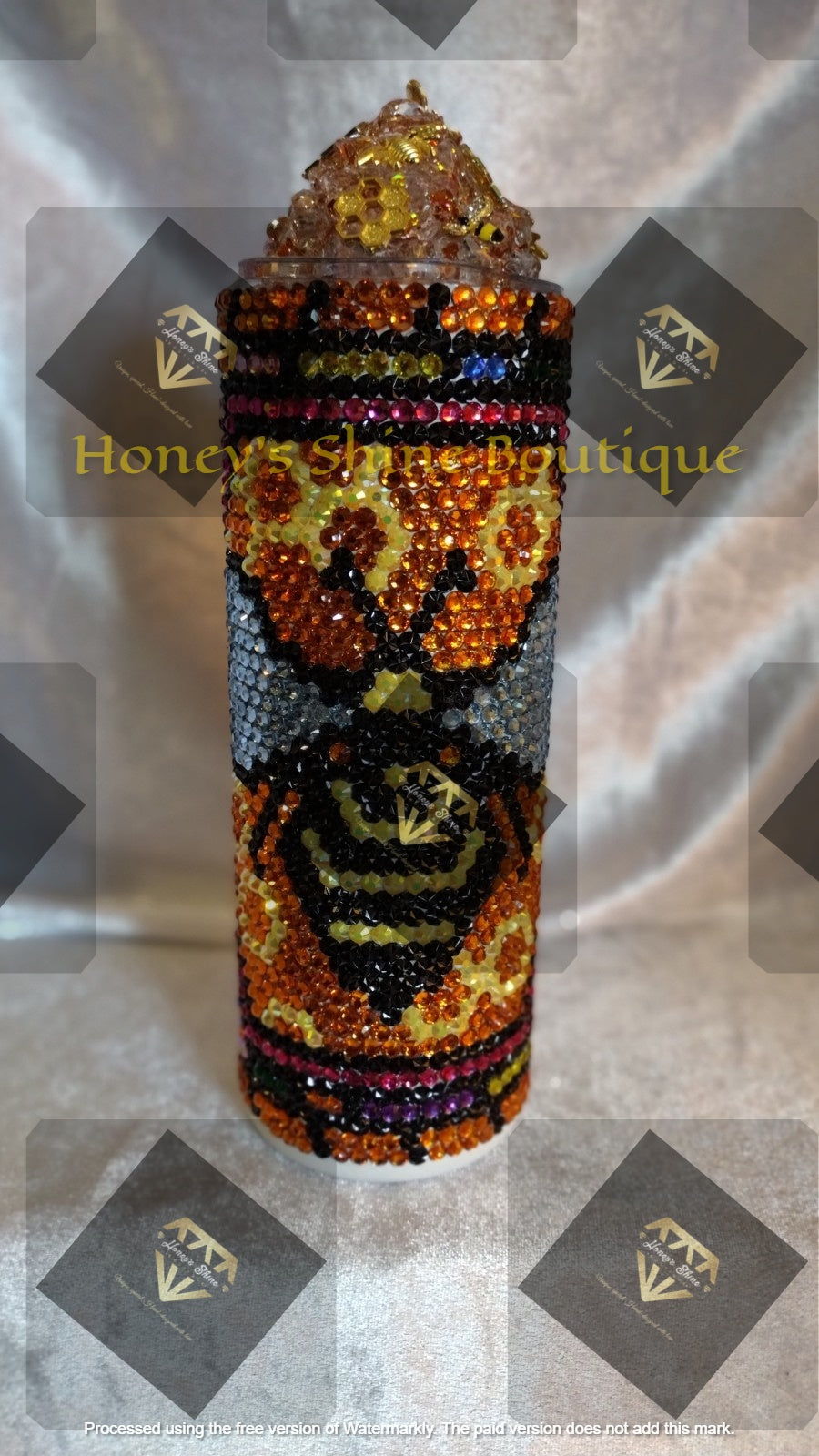 QUEEN BEE 20oz RHINESTONE EMBELLISHED TUMBLER