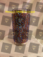 Load image into Gallery viewer, CINNAMON SWIRL-20oz Rhinestone Embellished Stainless Steel Tumbler
