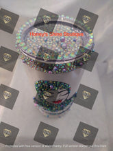 Load image into Gallery viewer, KHADIJAH 2Ooz Rhinestone Embellished Beverage Stainless Steel Tumbler.
