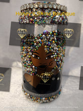 Load image into Gallery viewer, JAZMINE 16oz Rhinestone Embellished GLASS Snow Globe Tumbler
