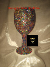 Load image into Gallery viewer, SPRINKLES 6oz RHINESTONE EMBELLISHED COVERED GLASS
